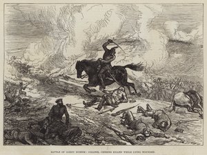 ゴニー・ダブニクの戦い、ケビン大佐が負傷者を倒している最中に殺害 作： Sir John Charles Robinson